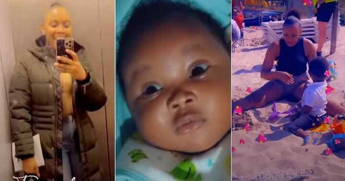 Mum who left 2 months old baby with mum returns in cute video