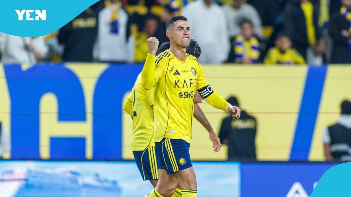 Cristiano Ronaldo, Al-Nassr, Saudi Pro League, 956 goals, Al Okhdood match, Ronaldo's career goals.