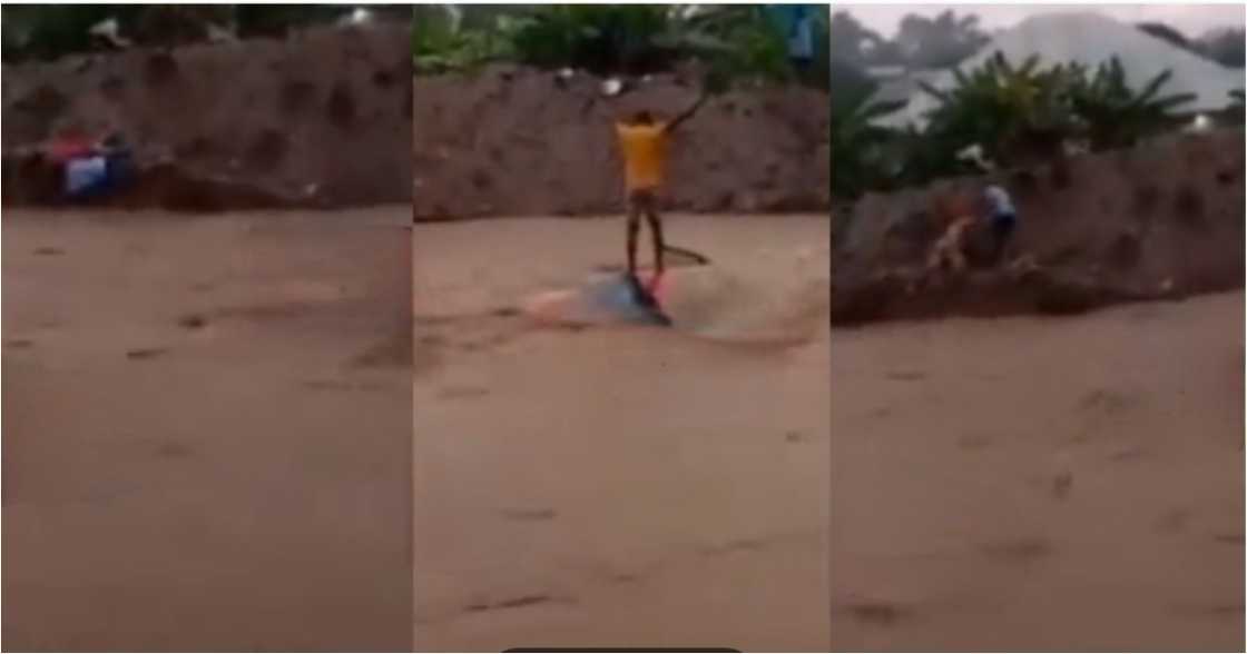 A/R: 2 brave boys save taxi driver from drowning in damaging floods in Kumasi, video emerges A/R: 2 brave boys save taxi driver from drowning in damaging floods in Kumasi, video emerges