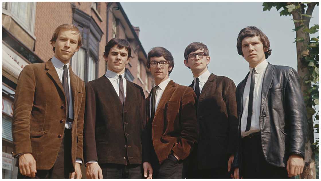 The Zombies in white shirts and ties The Zombies in white shirts and ties