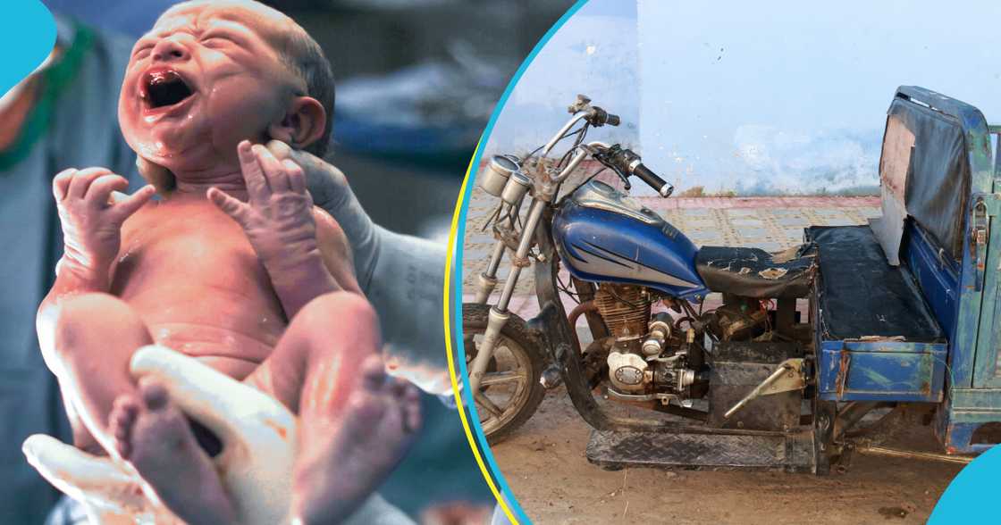 Baby delivered in tricycle Baby delivered in tricycle