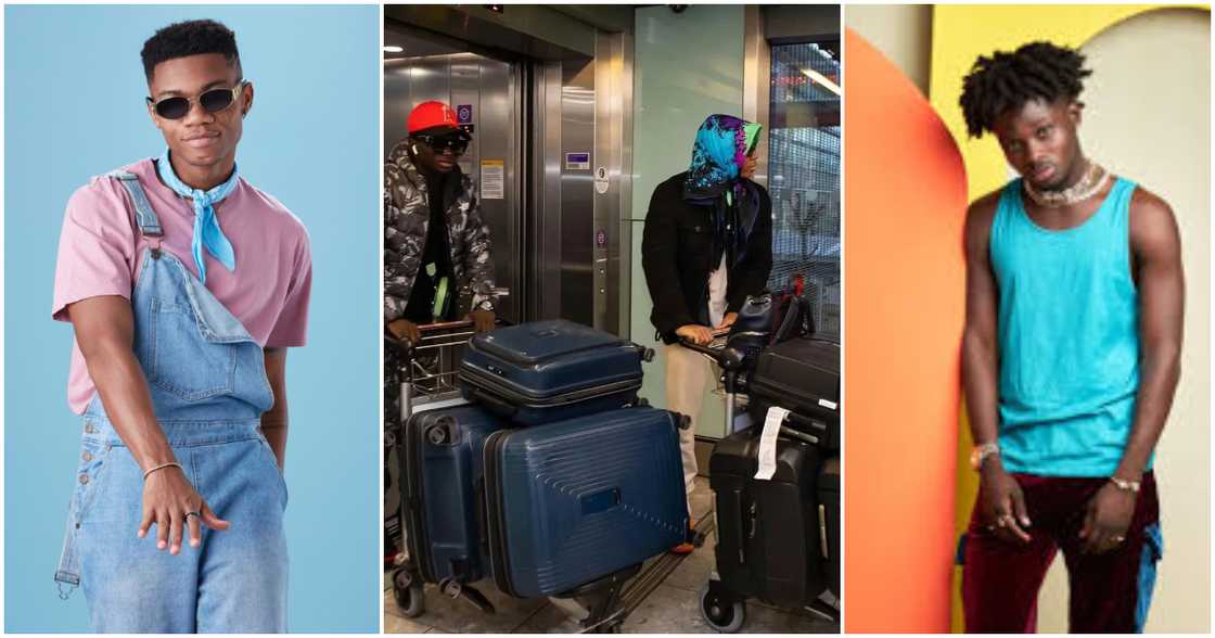 KiDi and Kuami Eugene arrive in London ahead of concert at 02 Indigo; photos drop