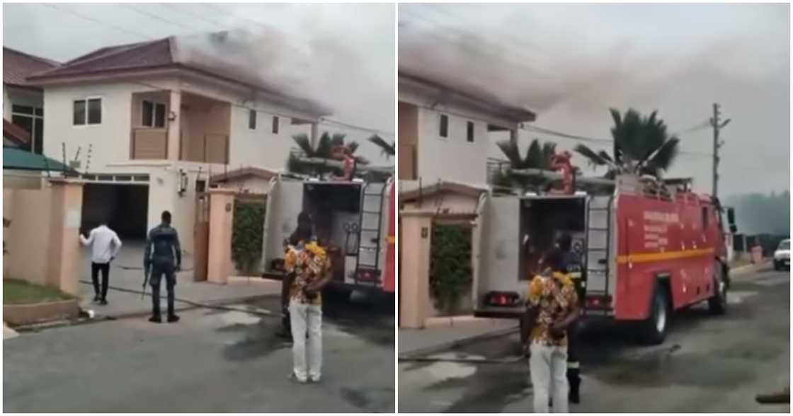 Fire guts room in 6-bedroom-storey building at Adjiringanor. Fire guts room in 6-bedroom-storey building at Adjiringanor.