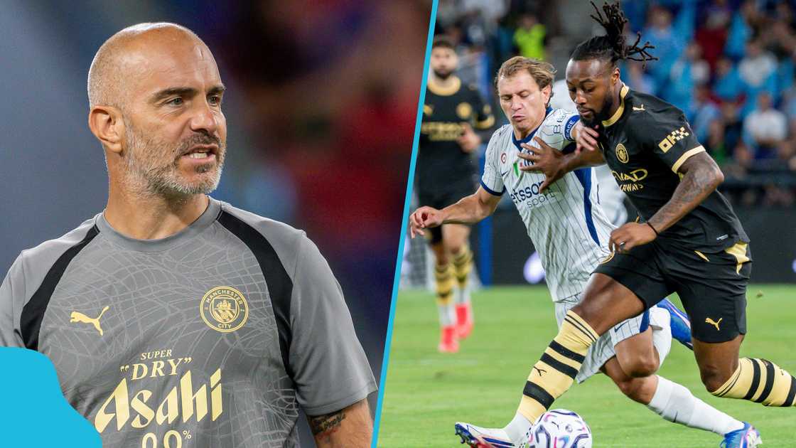 Antoine Semenyo, Enzo Maresca, Manchester City, Inter Milan, Antoine Semenyo assist, Divin Mubama, Andy Diouf, Community Shield, Premier League, Semenyo message to Maresca.