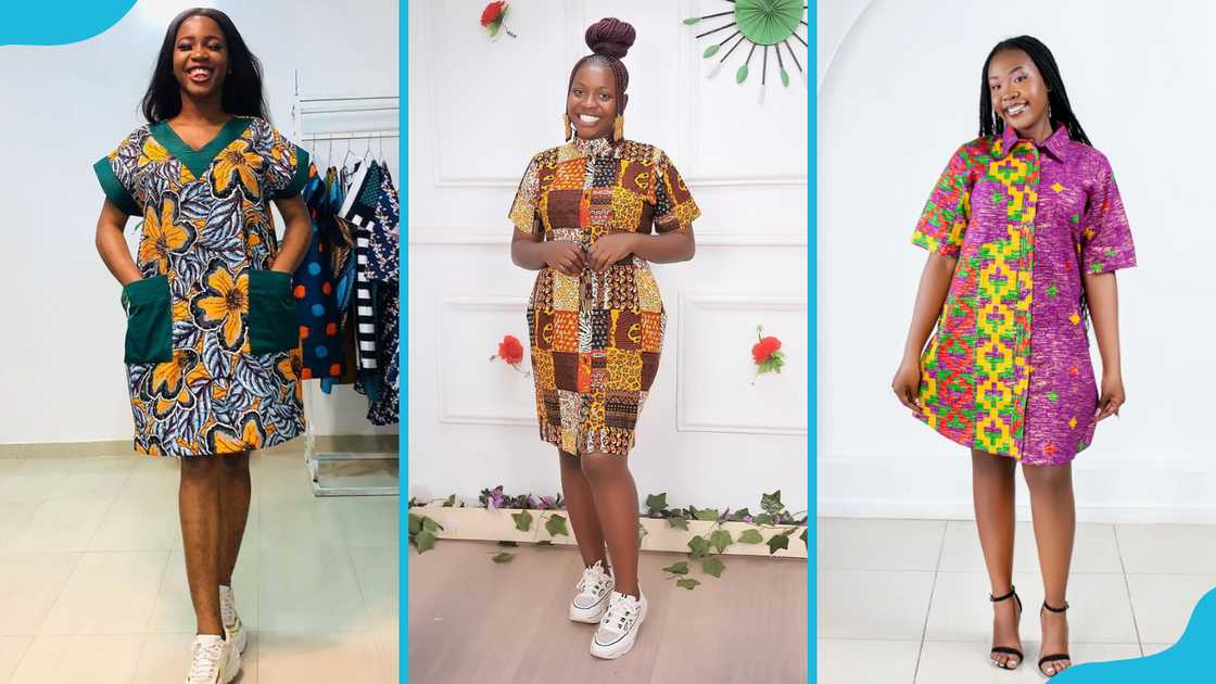 Teenagers wearing Ankara dresses Teenagers wearing Ankara dresses