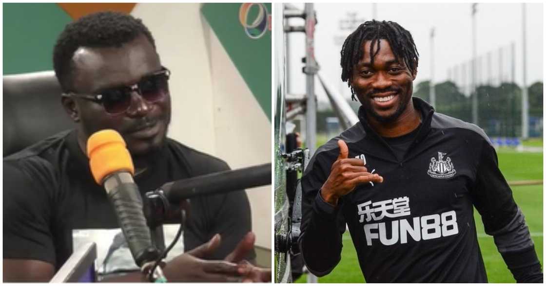 Photo of former prison inmate and Christian Atsu Photo of former prison inmate and Christian Atsu