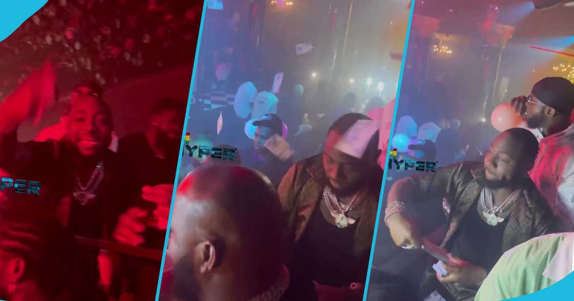 Davido parties hard inside a club in Nigeria Davido parties hard inside a club in Nigeria