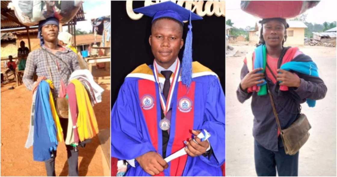 McSolomon Appiah is a Ghanaian graduate who sells used clothes McSolomon Appiah is a Ghanaian graduate who sells used clothes