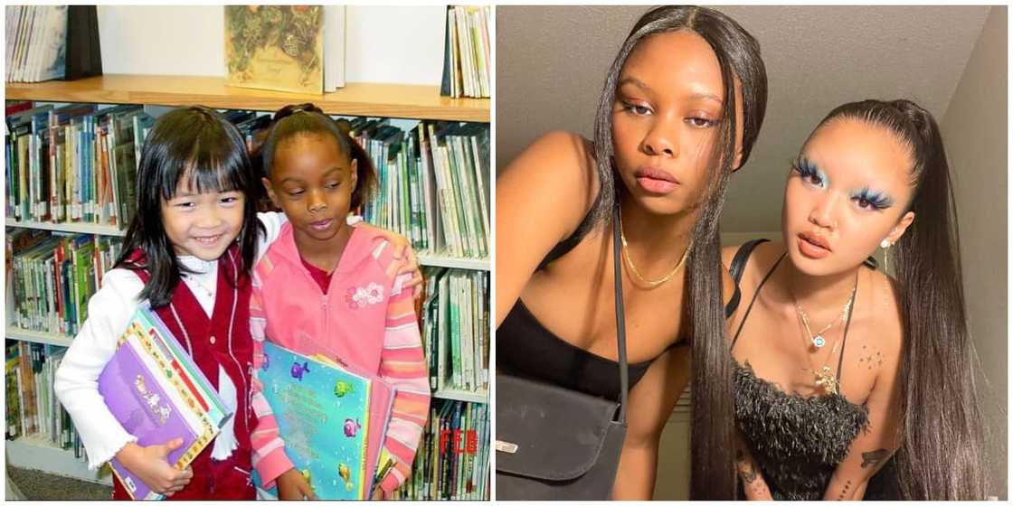 Young Lady Reunites with Her Childhood Bestie after 16 Years, Their Photos Make Many Begin Search for Theirs