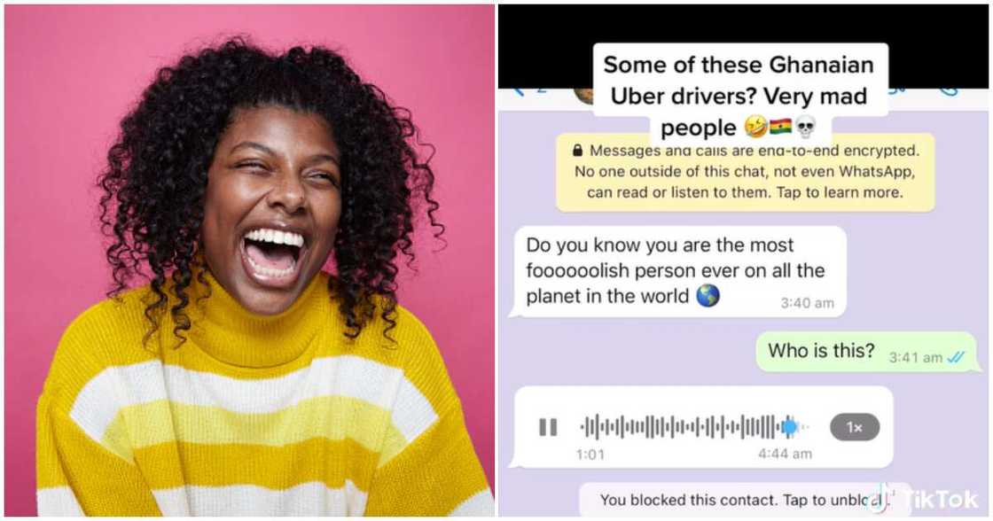 Ghanaian Uber driver sends rider a voice note for the cancelling trip