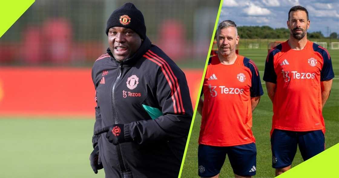 Benni McCarthy has been replaced by Ruud van Nistelrooy at Manchester United.