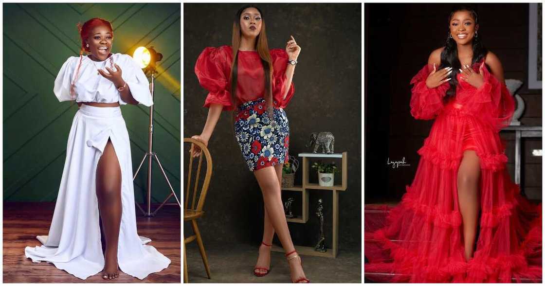 TikTok stars, Jackline Mensah, Asantewaa and Portia Wekia show off their fashion sense in these stunning photos