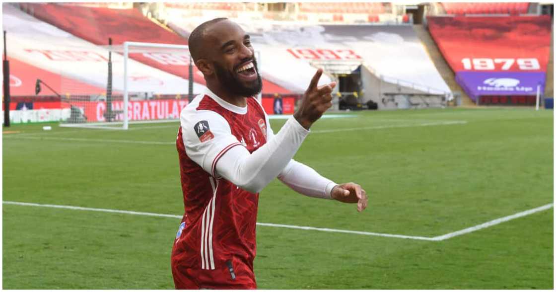 Alexander Lacazette while in action for Arsenal. Photo: Getty Images.