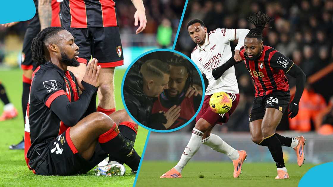 Antoine Semenyo, AFC Bournemouth, Premier League, Manchester City transfer news, Semenyo's viral prayer moment, Semenyo's 100th Premier League appearance, Bournemouth vs Arsenal. Antoine Semenyo, AFC Bournemouth, Premier League, Manchester City transfer news, Semenyo's viral prayer moment, Semenyo's 100th Premier League appearance, Bournemouth vs Arsenal.