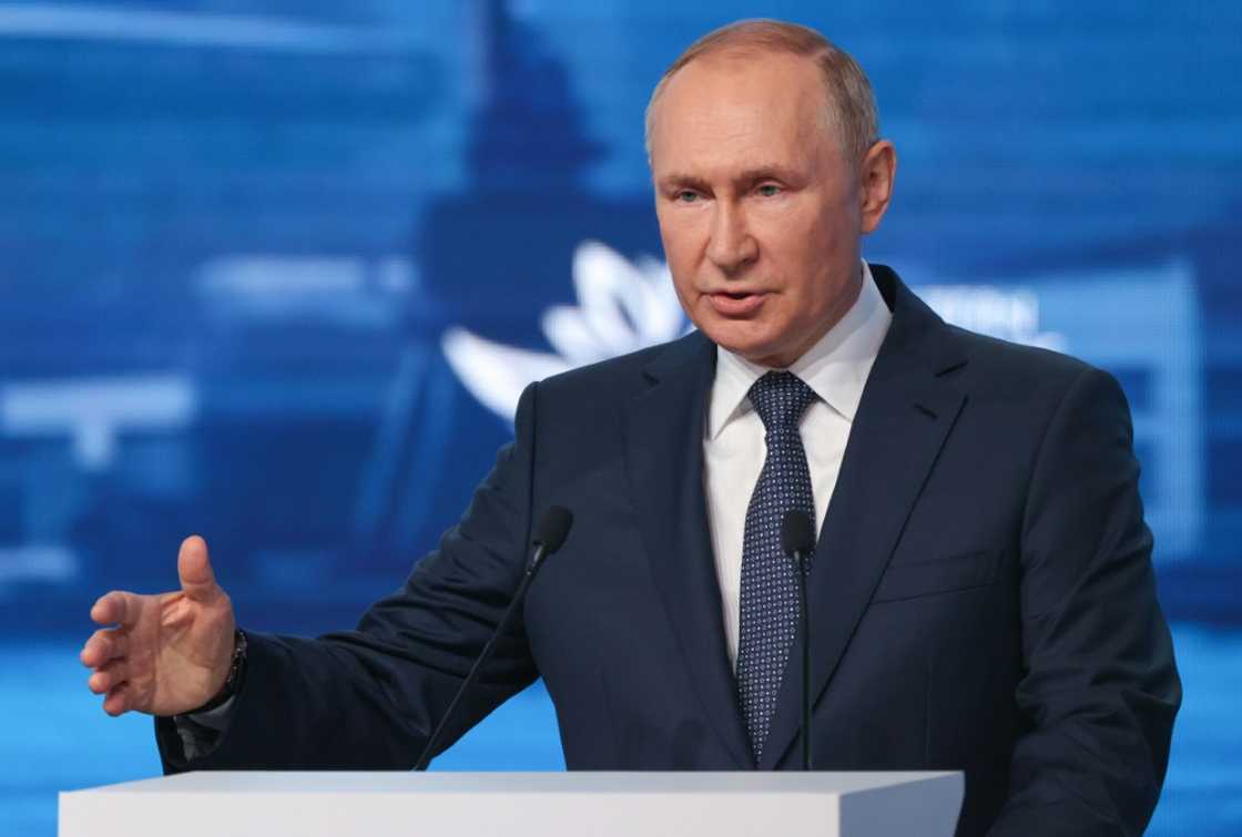 Russian President Vladimir Putin Putin denied Moscow was using energy as a weapon Russian President Vladimir Putin Putin denied Moscow was using energy as a weapon