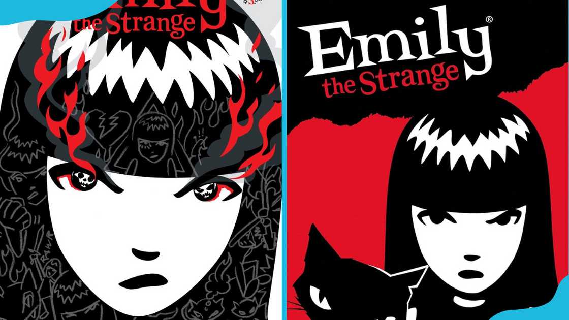 Cover art for the Emily the Strange comic books. Cover art for the Emily the Strange comic books.