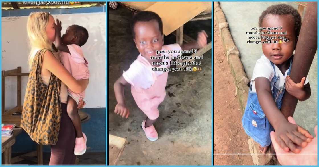 While lady in Ghana While lady in Ghana