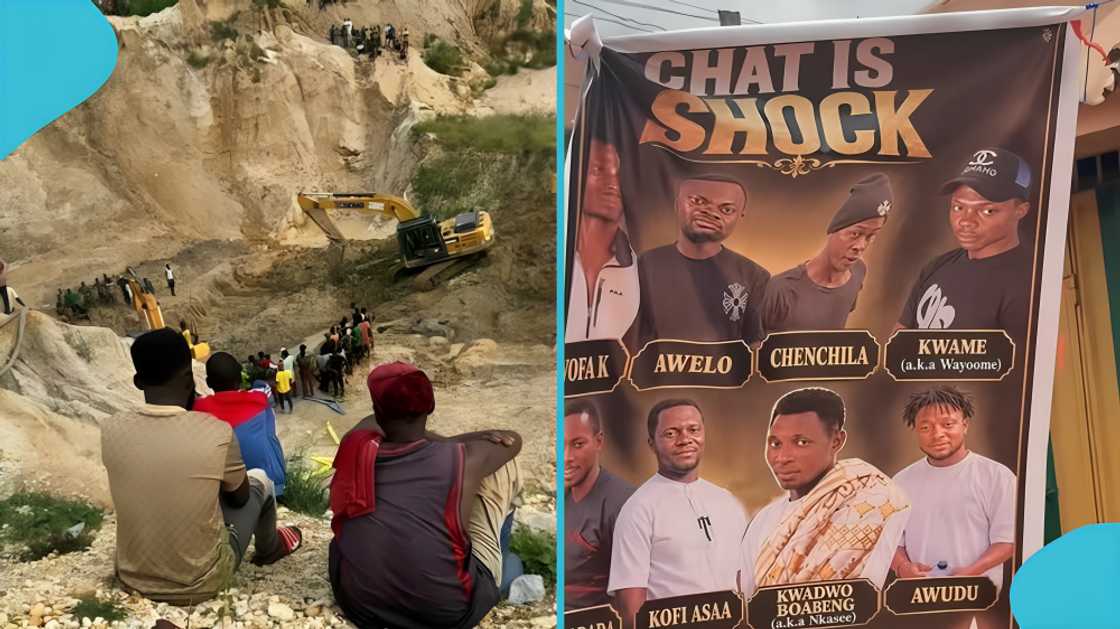 Manso Keniago galamsey pit collapse, eight miners killed, Manso Keniago miners, galamsey pit collapse, illegal small-scale mining, obituary poster, mining accident, condolences for deceased miners