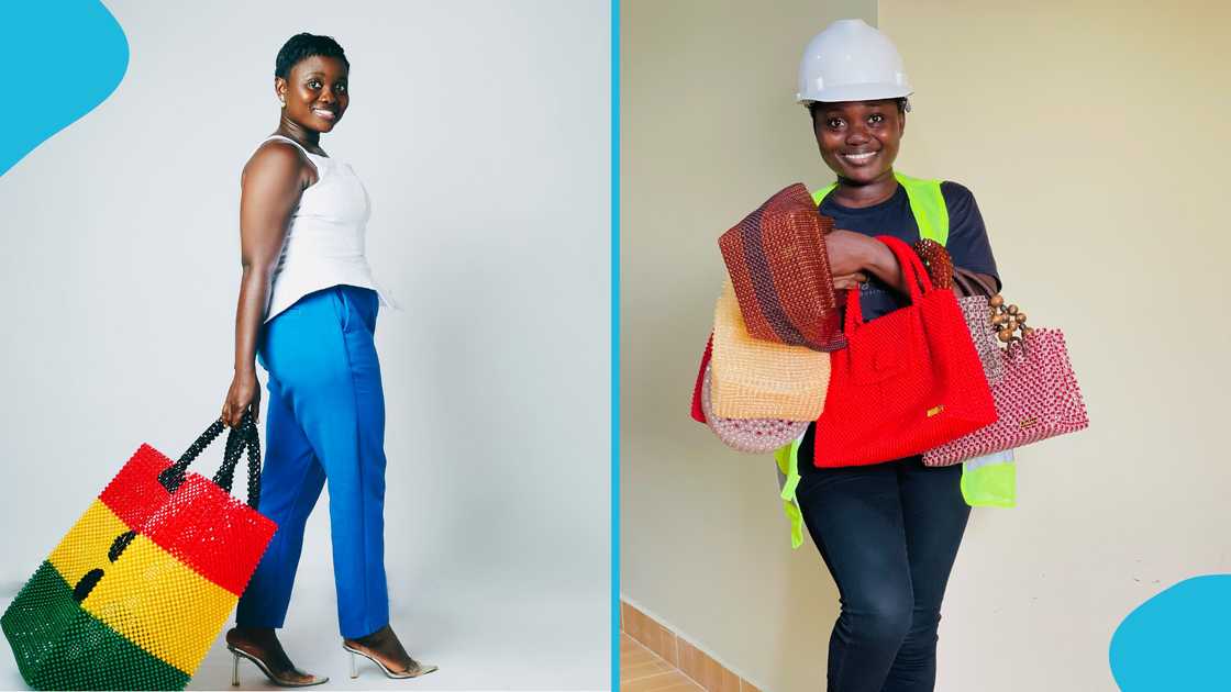 Juliana Gharbin, Ghanaian beader, Guinness World Records, GWR, Record holder, Ghana to the world, Ghana. Juliana Gharbin, Ghanaian beader, Guinness World Records, GWR, Record holder, Ghana to the world, Ghana.