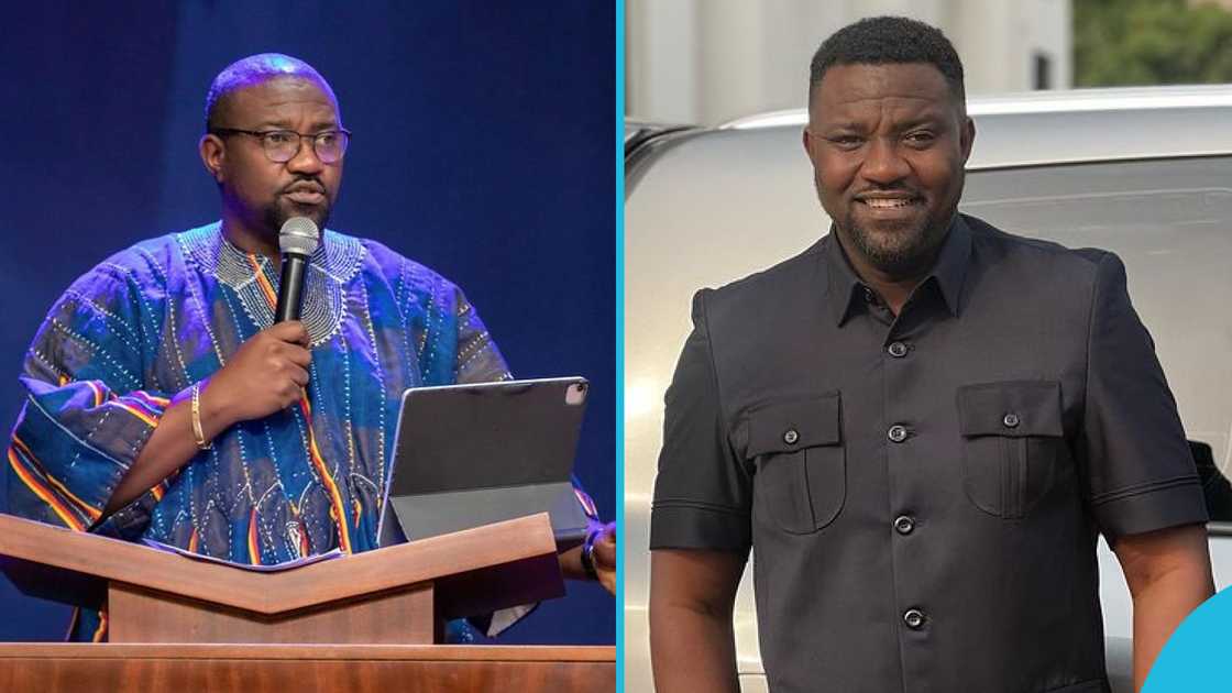 John Dumelo, John Dumelo V8 saga, John Dumelo claps back at presidential staffer, John Dumelo 'stolen' V8, Presidential staffer, Ghanaian actor