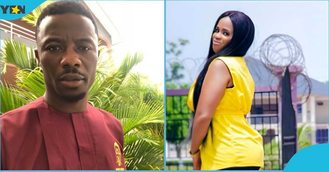 Photo of a Kwaku Manu and a young Ghanaian lady Photo of a Kwaku Manu and a young Ghanaian lady