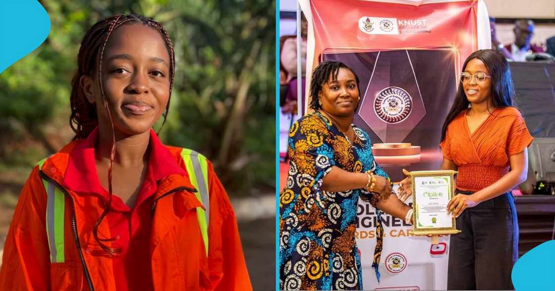 knust student, best graduate, best graduating student. jessica gati, faith, KNUST, Ghana institution, provost of excellence.