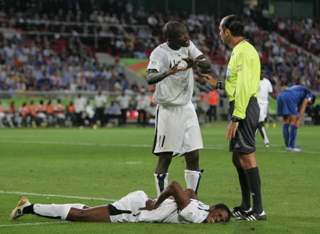 Sulley Muntari, Asamoah Gyan Sulley Muntari, Asamoah Gyan