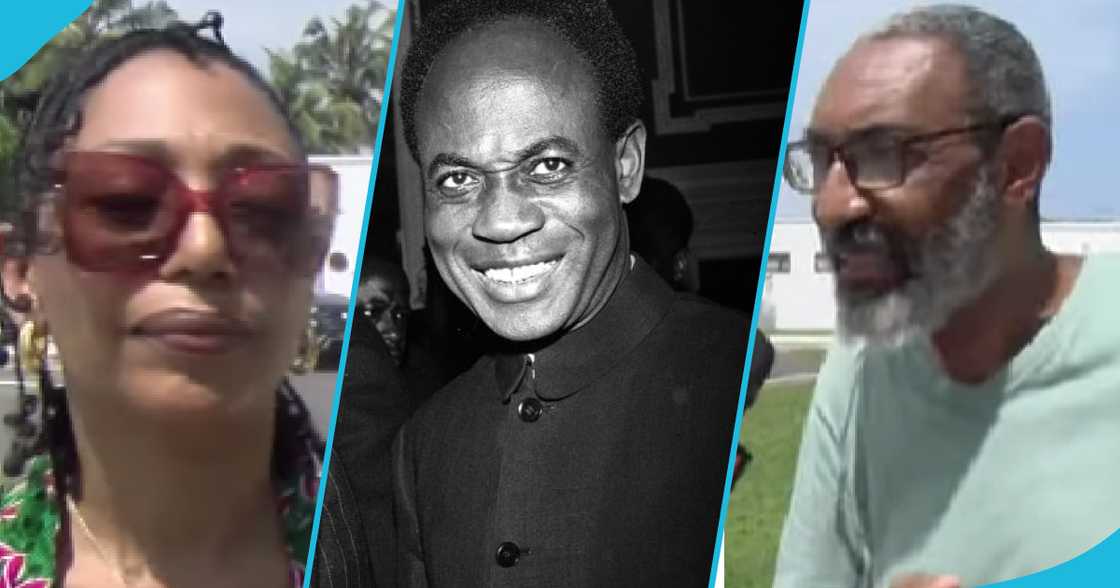 Samia and Sekou Nkrumah disagree over their father's legacy. Samia and Sekou Nkrumah disagree over their father's legacy.