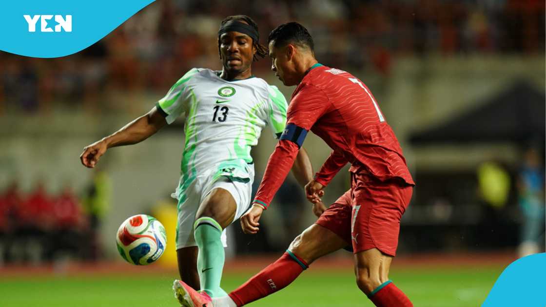 Portugal vs Nigeria, Cristiano Ronaldo, Portugal vs Nigeria match report, Bruno Fernandes, Maduka Okoye performance, Cristiano Ronaldo miss, 2026 World Cup warm-up match, Akor Adams, Fisayo Dele-Bashiru.