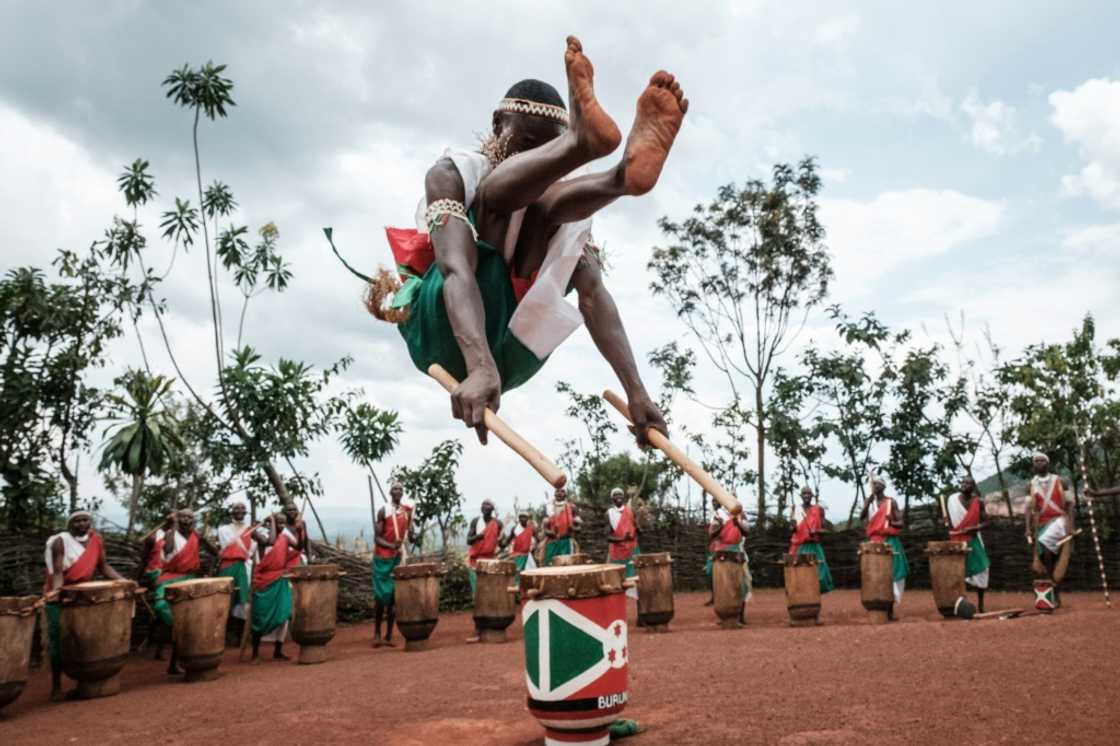 Huge leap: The centuries-old royal drum ritual was given world heritage status by UNESCO in 2014