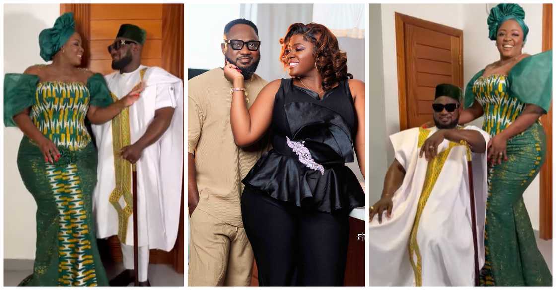 Tracey Boakye wows many of video of herself wearing a beautiful kente traditional wear Tracey Boakye wows many of video of herself wearing a beautiful kente traditional wear