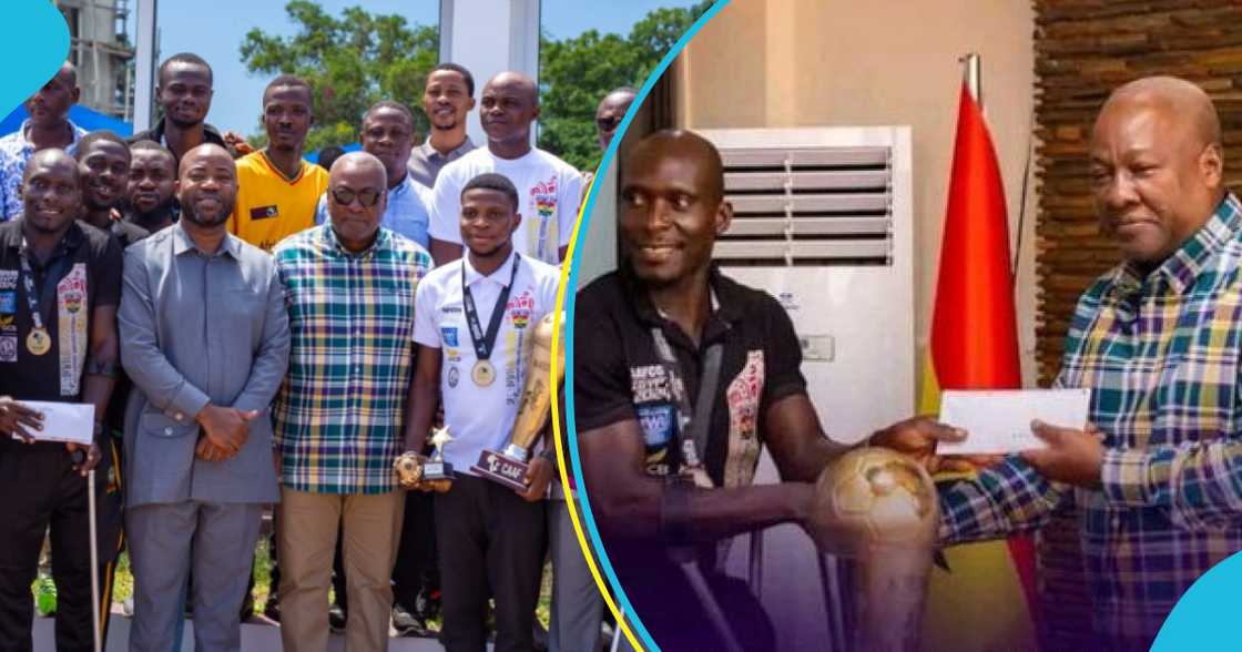 Mahama Donates $10,000 To National Amputee Team Mahama Donates $10,000 To National Amputee Team