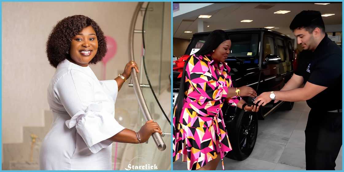 Ghanaian woman buys brand new Meecedes-Benz G-Wagon from showroom. Remie Foods, Luxury cars, Ghanaian CEOs