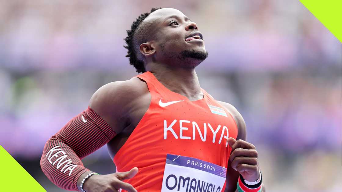 Ferdinand Omanyala at the Paris Olympics