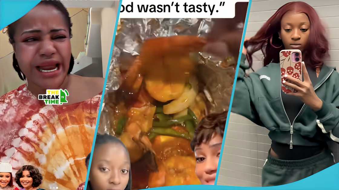 Aba Dope, Aba Dope, Aba Dope's Food Gist, Aba Dope weeps on TikTok, Aba Dope customers says her food is expensive, Nana Ama MCBrown, Aba Dope's baby