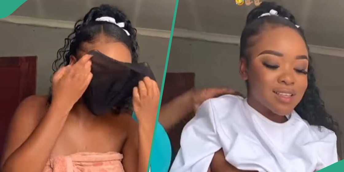 Lady shows to wear outfits without stains Lady shows to wear outfits without stains