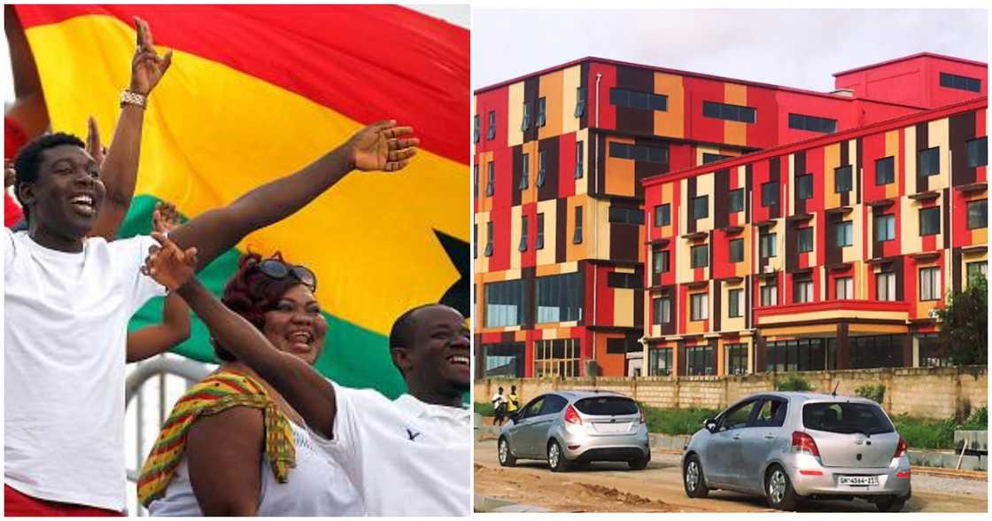 Photo of happy Ghanaians and West Africa's biggest mall Photo of happy Ghanaians and West Africa's biggest mall