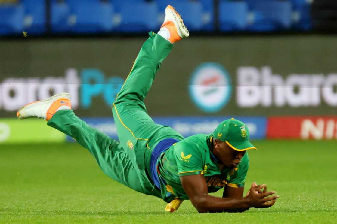 South Africa's Lungi Ngidi drops a catch against Zimbabwe South Africa's Lungi Ngidi drops a catch against Zimbabwe