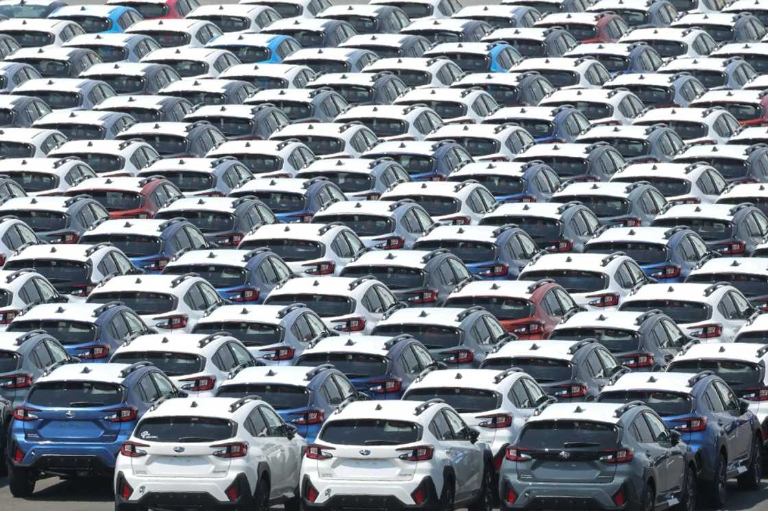 Japanese car makers soared on news that US tariffs on the sector would be slashed from 25 percent to 15 percent Japanese car makers soared on news that US tariffs on the sector would be slashed from 25 percent to 15 percent