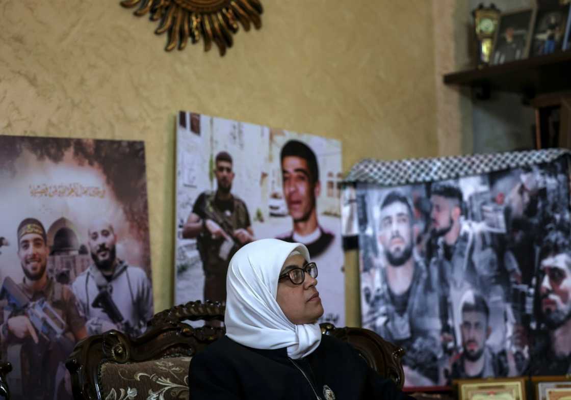 Huda al-Nabulsi has filled her home with mementos of her 18-year-old son Ibrahim al-Nabulsi, a Palestinian militant feted as the "Lion of Nablus" since his death in clashes with the Israeli army last month Huda al-Nabulsi has filled her home with mementos of her 18-year-old son Ibrahim al-Nabulsi, a Palestinian militant feted as the "Lion of Nablus" since his death in clashes with the Israeli army last month