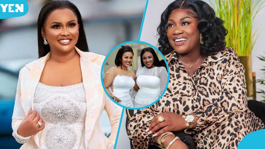 Actors Nana Ama McBrown and Emelia Brobbey Actors Nana Ama McBrown and Emelia Brobbey