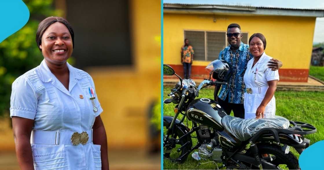 sekesua midwife, helen szameshie, cash gift, motorcycle, good deed, ghana news, upper manya krobo district, pregnant woman, farm sekesua midwife, helen szameshie, cash gift, motorcycle, good deed, ghana news, upper manya krobo district, pregnant woman, farm