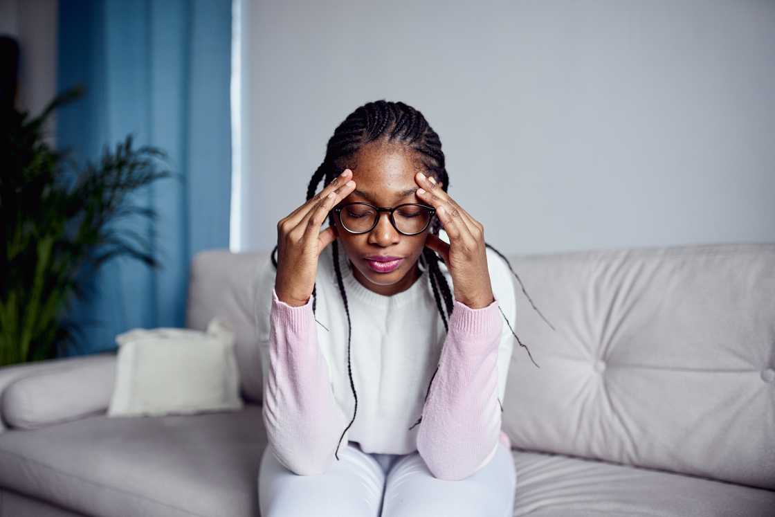 A worried woman A worried woman