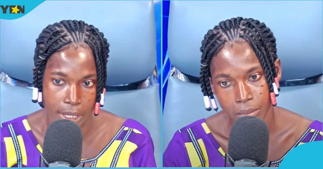 Faustina Ayensu, a Ghanaian woman has dragged her marital issues to Oyerepa TV.