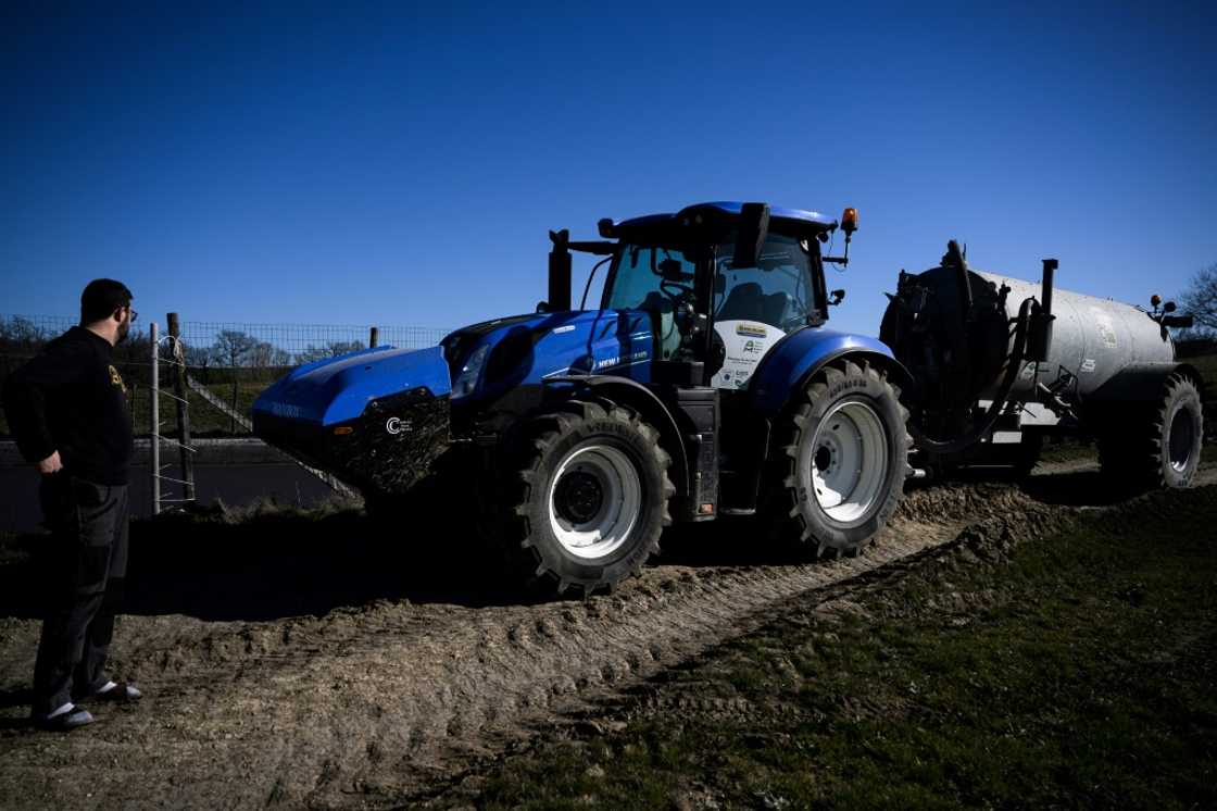 The farm aims to replace its diesel-burning tractors as soon as possible The farm aims to replace its diesel-burning tractors as soon as possible