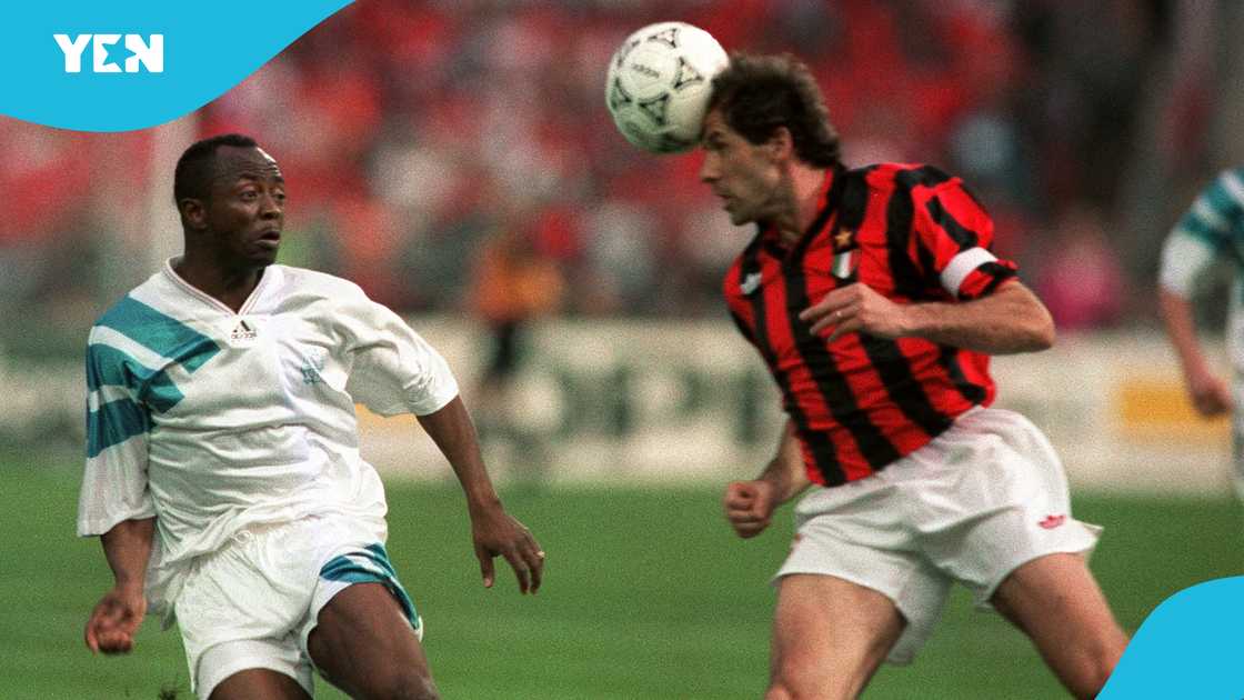 Abedi Pele scored 30 goals in over 100 games for Olympique Marseille. Abedi Pele scored 30 goals in over 100 games for Olympique Marseille.