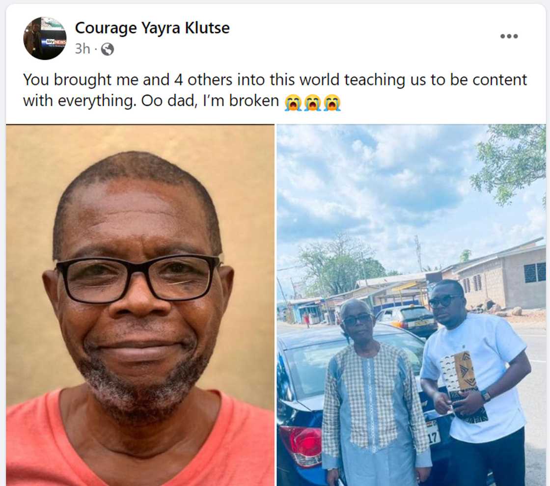 Courage Klutse and his dad Courage Klutse and his dad