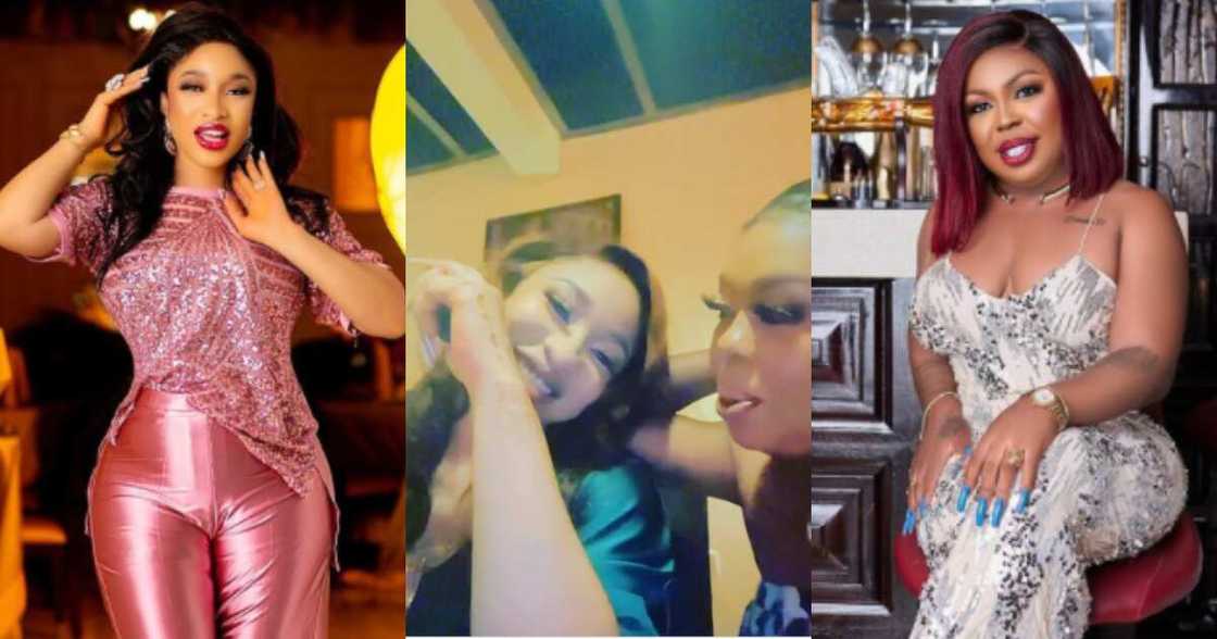 Afia Schwar'fears Ghanaians will laugh at her after Tonto returns to Nigeria. Afia Schwar'fears Ghanaians will laugh at her after Tonto returns to Nigeria.