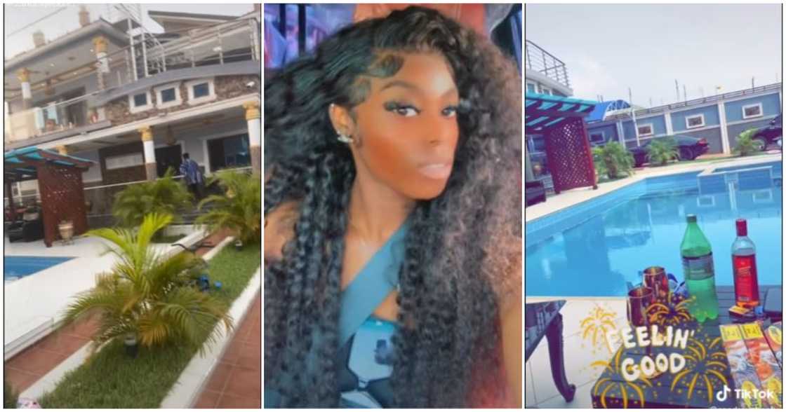 TikToker flaunts her luxurious family home in Ghana