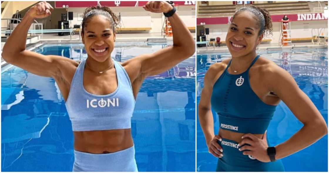 Kristen Hayden is first Black woman to win a national diving title. Kristen Hayden is first Black woman to win a national diving title.